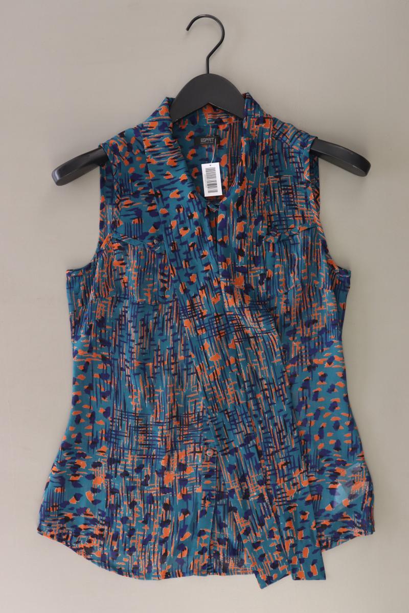Esprit Collection Chiffonbluse Gr. 36 geometrisches Muster neuwertig Ärmellos