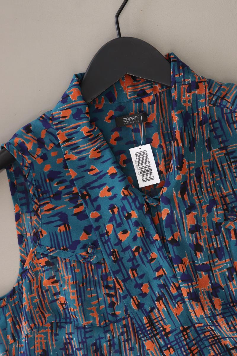 Esprit Collection Chiffonbluse Gr. 36 geometrisches Muster neuwertig Ärmellos