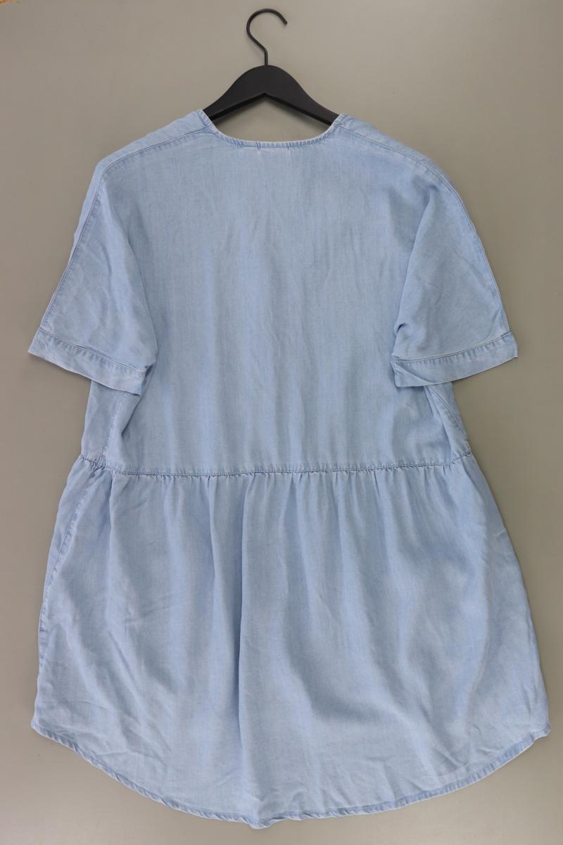 River Island Stretchkleid Gr. 34 neu mit Etikett Kurzarm blau aus Lyocell