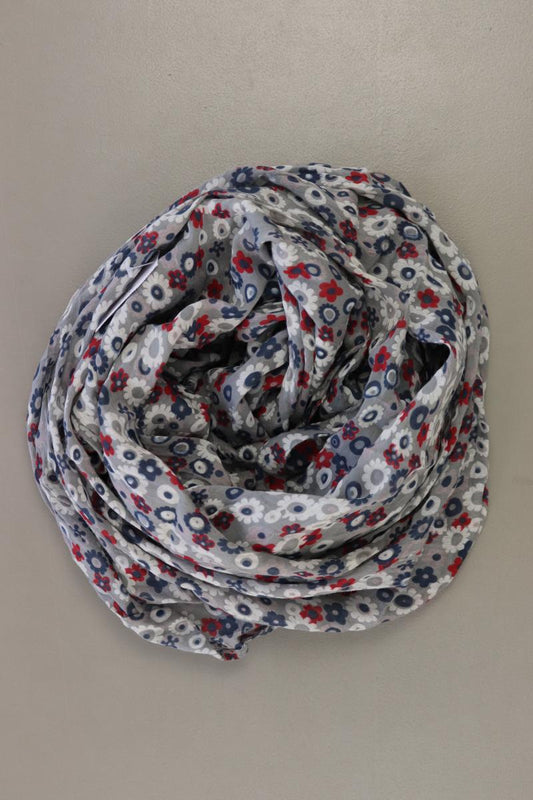 Tuch mit Blumenmuster grau