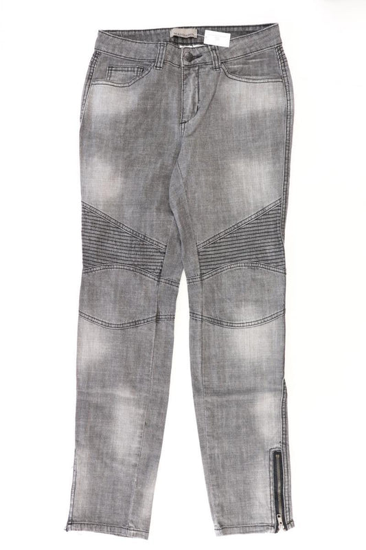 Mandarin Skinny Jeans Gr. 36 grau aus Baumwolle