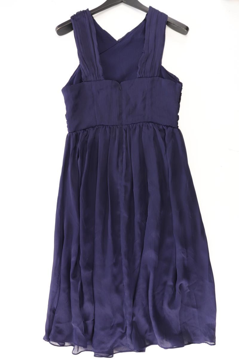 Abendkleid Gr. 42 Ärmellos blau aus Polyester