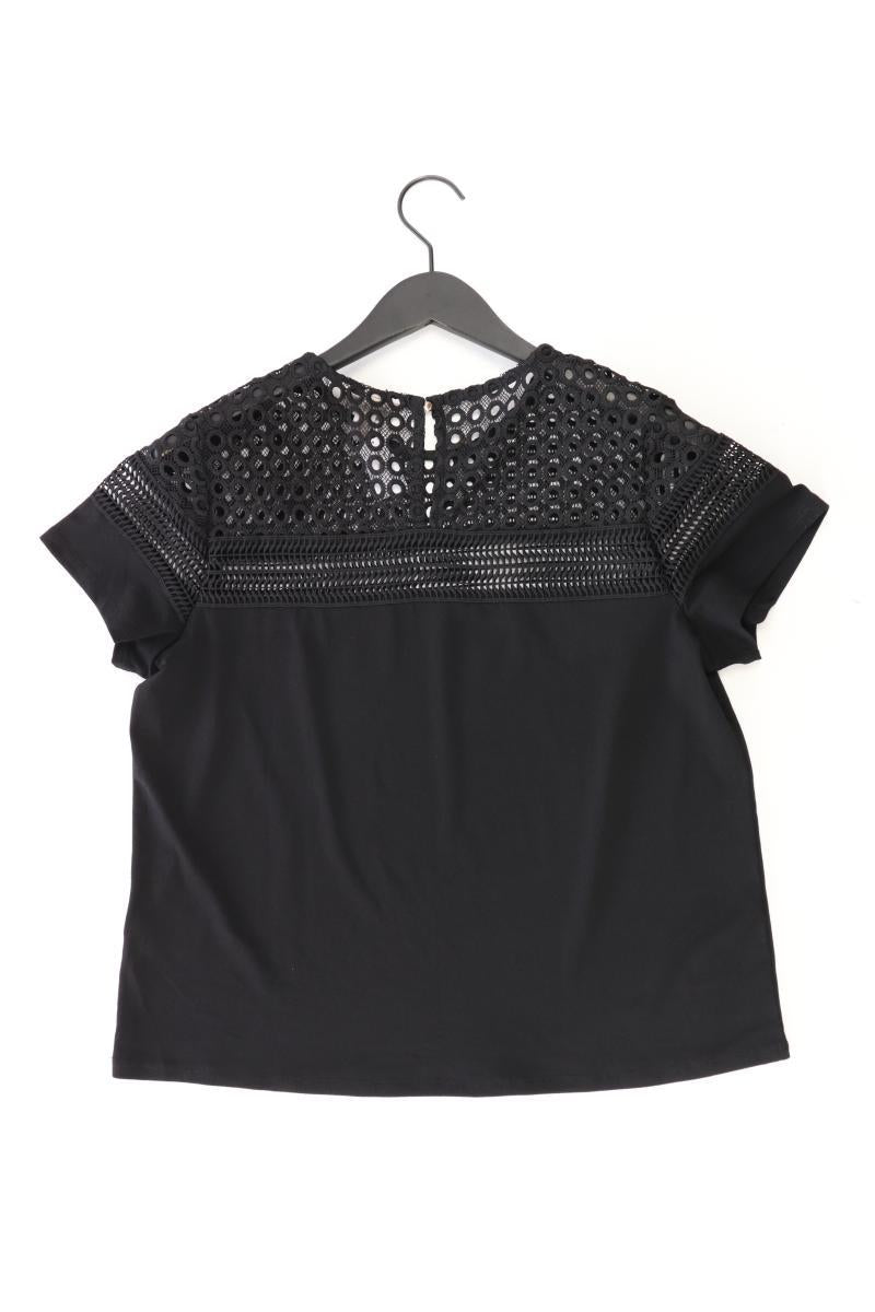 Kurzarmbluse Gr. M schwarz aus Polyester