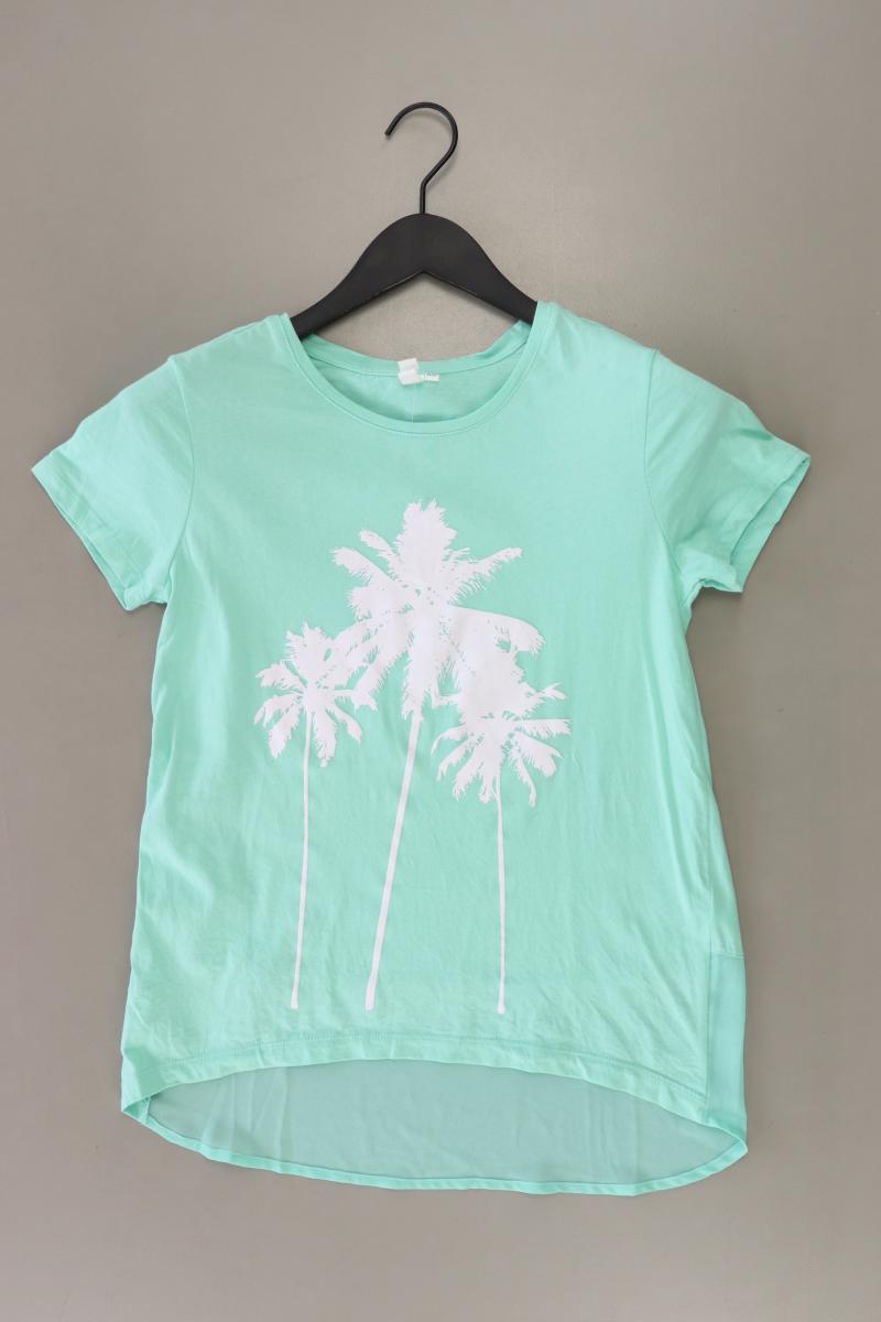 QS by s.Oliver T-Shirt Gr. XS Kurzarm grün aus Baumwolle