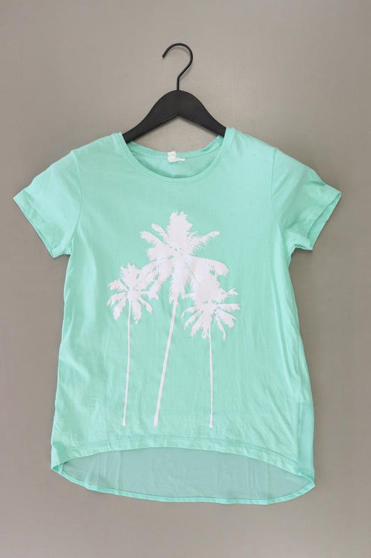 QS by s.Oliver T-Shirt Gr. XS Kurzarm grün aus Baumwolle