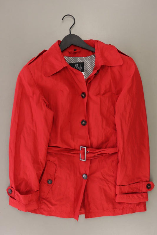 LEBEK Barbara Lebek Lange Jacke Gr. 38 rot aus Polyester