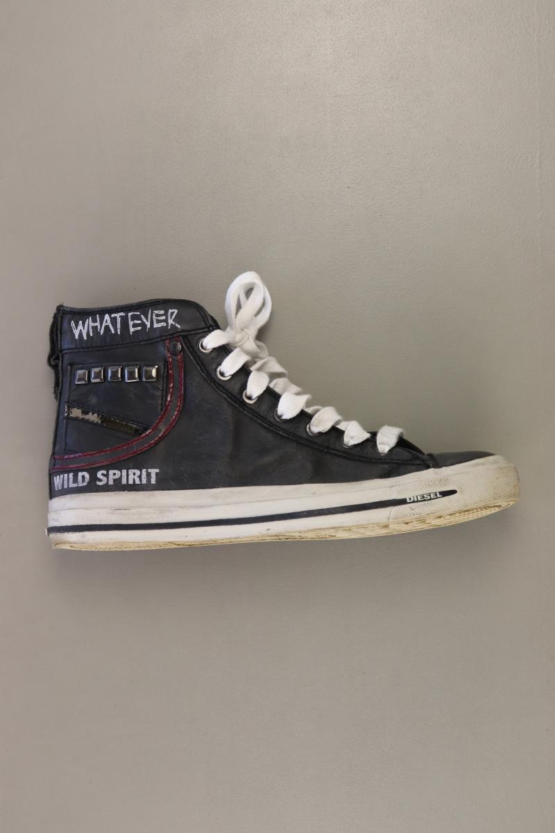 Diesel Sneaker für Herren Gr. 40 schwarz aus Leder