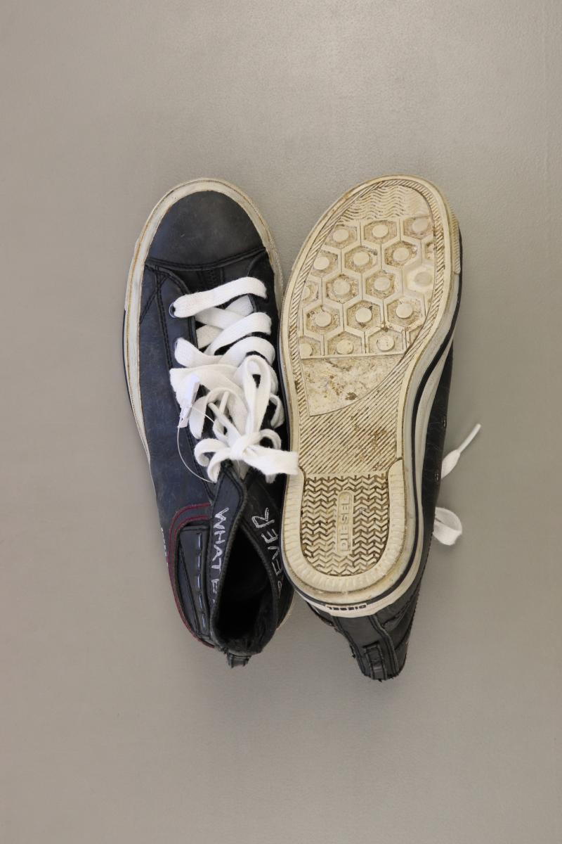 Diesel Sneaker für Herren Gr. 40 schwarz aus Leder