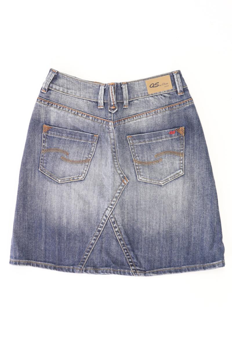 QS by s.Oliver Jeansrock Gr. 32 blau aus Baumwolle