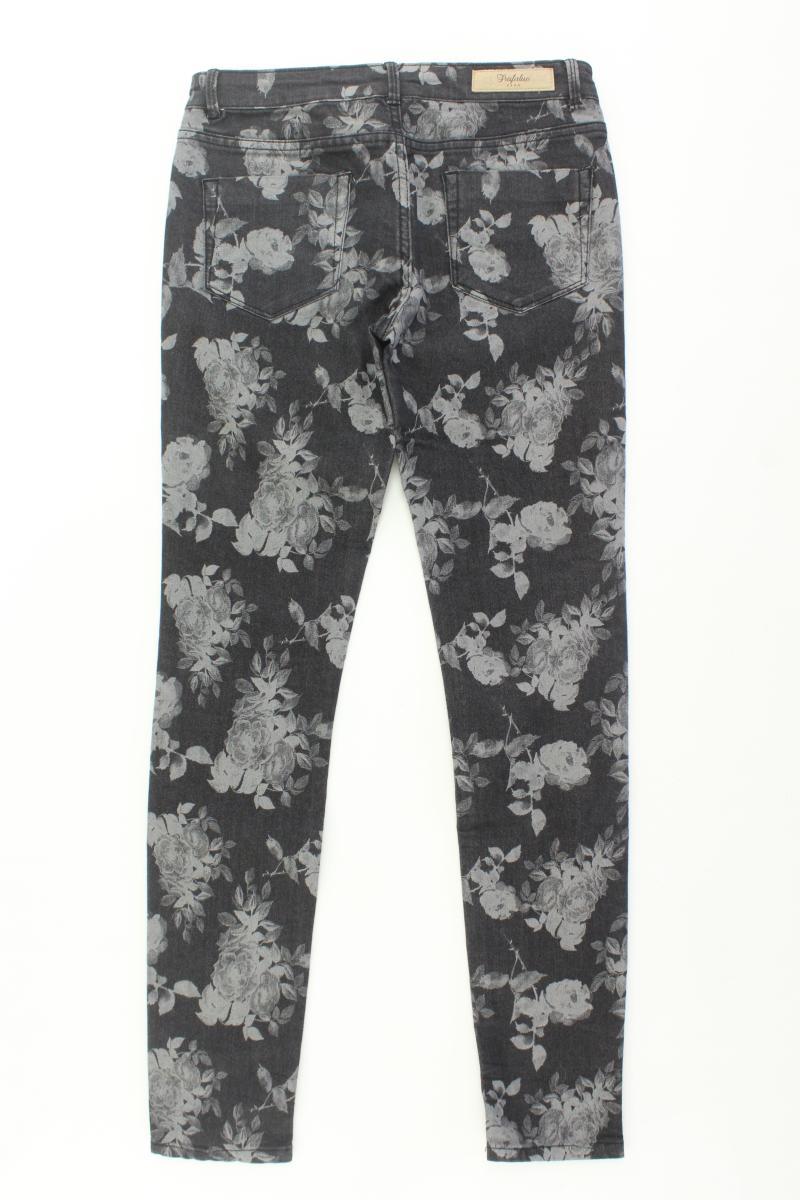 Zara Skinny Jeans Gr. 36 mit Blumenmuster grau