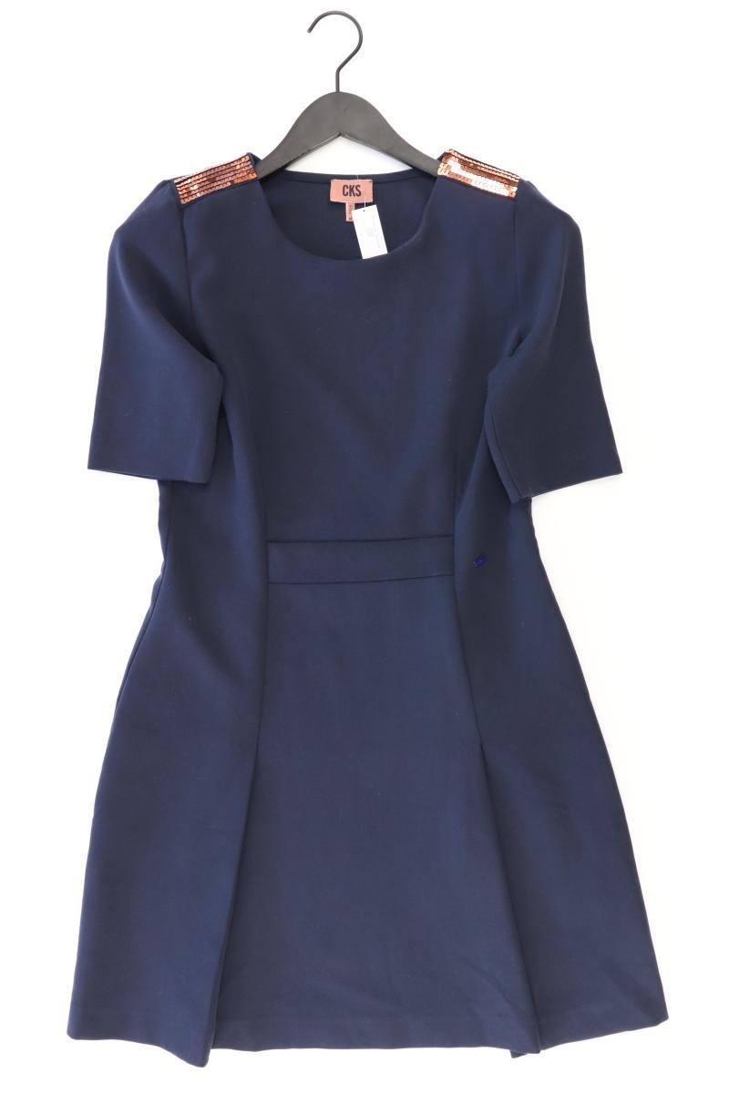 CKS Fashion Kurzarmkleid Gr. M mit Pailletten blau