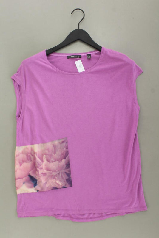 Esprit Printshirt Gr. XL Kurzarm lila