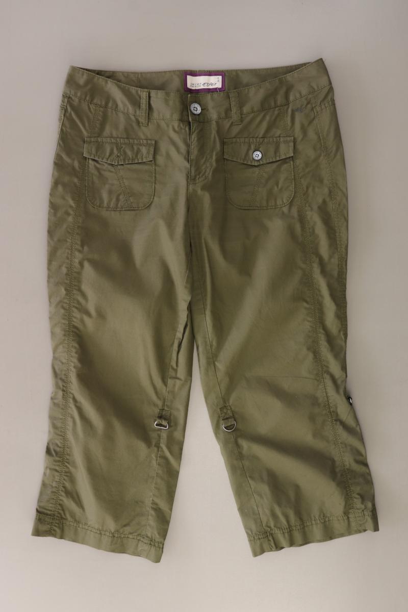 Esprit 7/8 Hose Gr. 38 olivgrün aus Baumwolle