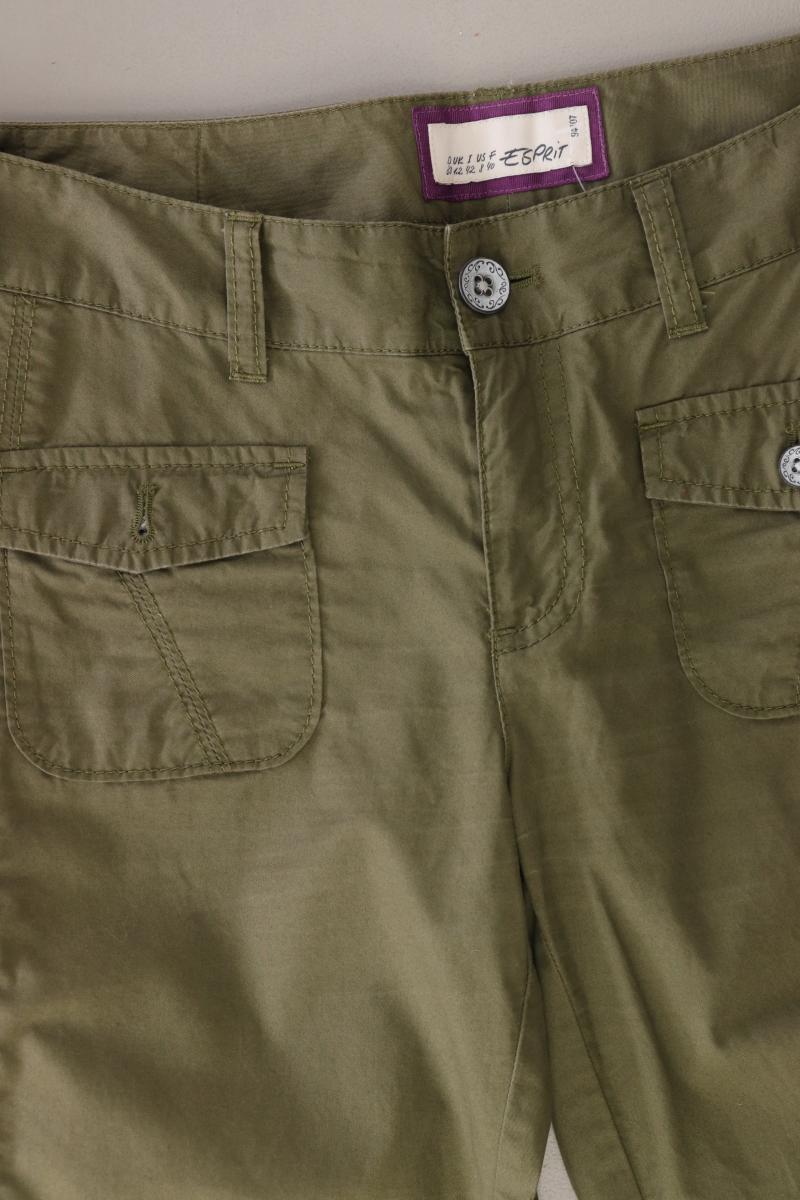 Esprit 7/8 Hose Gr. 38 olivgrün aus Baumwolle
