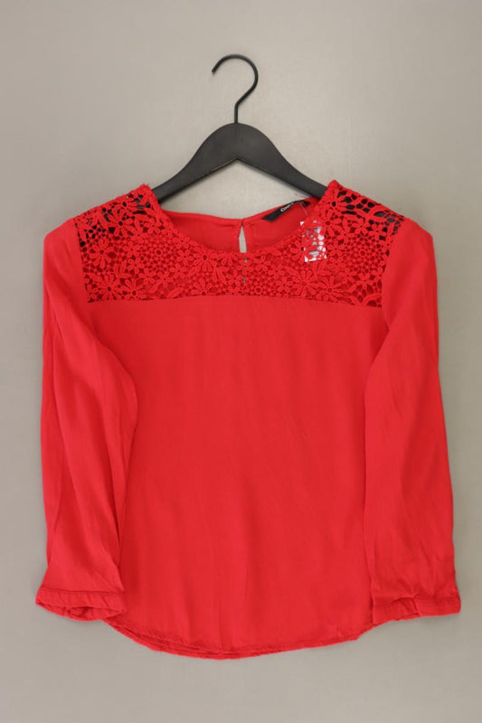 Only Langarmbluse Gr. 38 rot aus Viskose