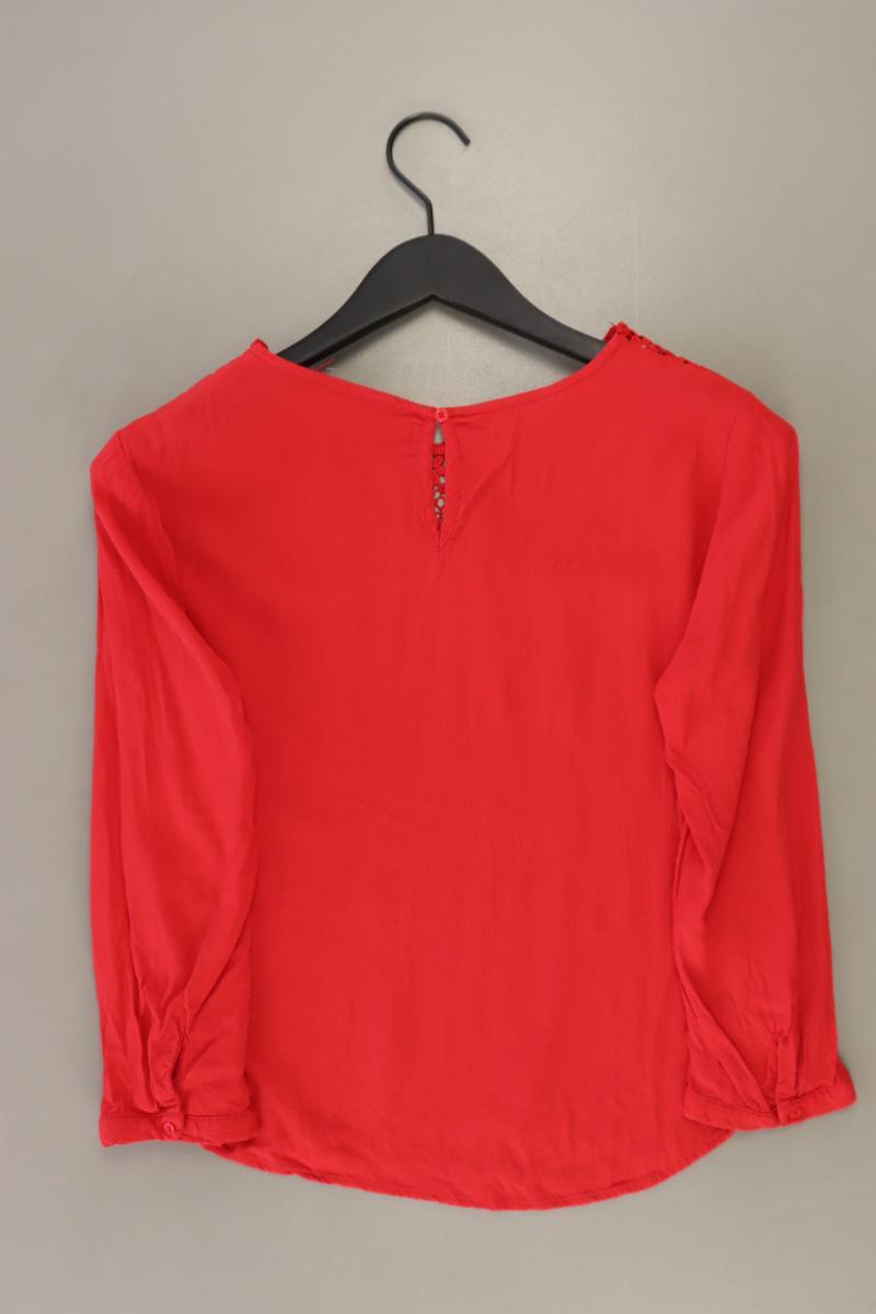 Only Langarmbluse Gr. 38 rot aus Viskose