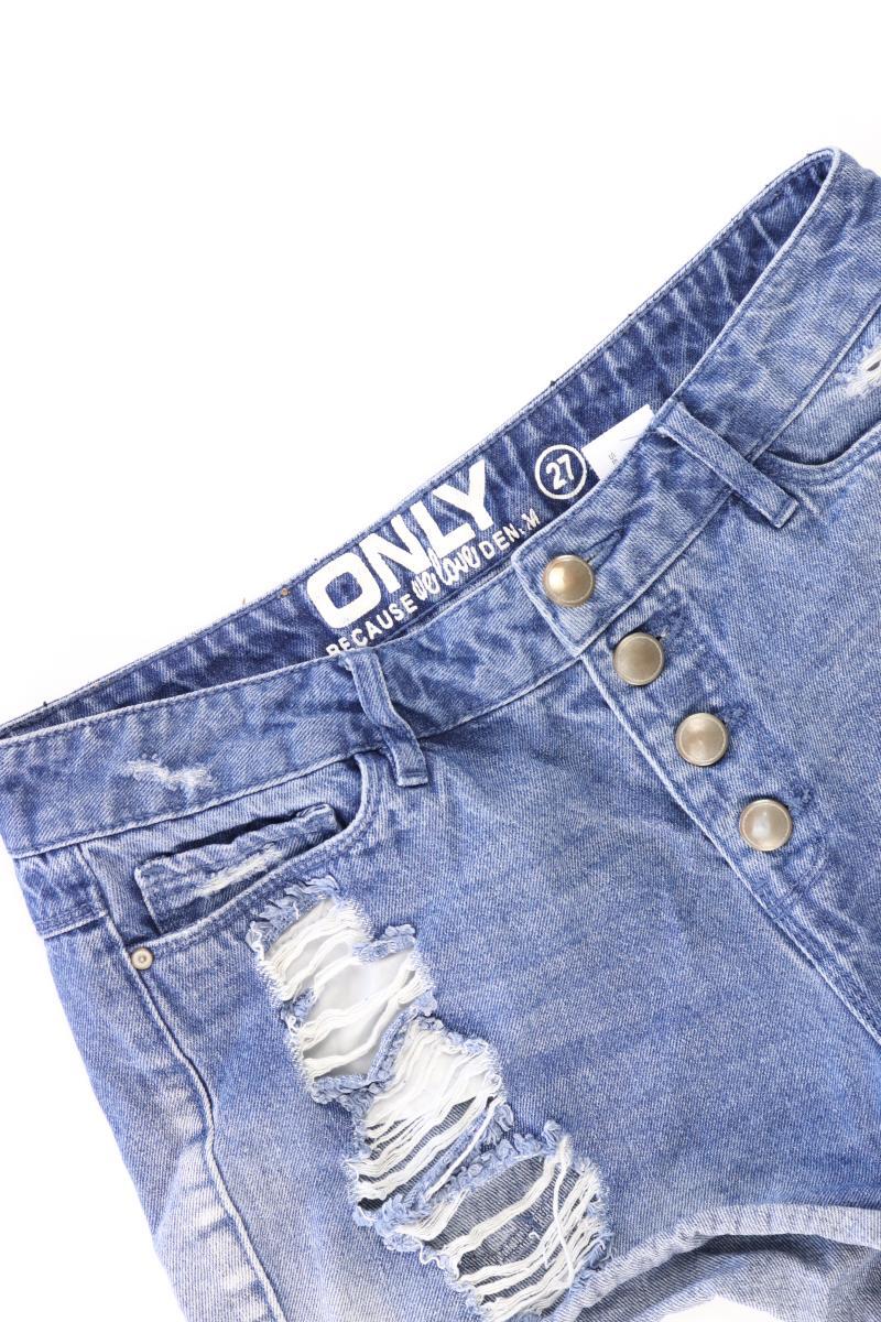 Only Jeansshorts Gr. W27 blau aus Baumwolle