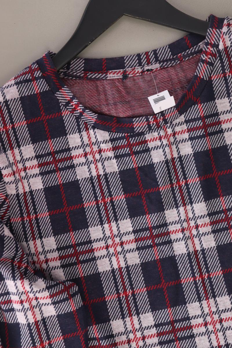 Adler Kleid Gr. 46/48 kariert 3/4 Ärmel mehrfarbig aus Polyester