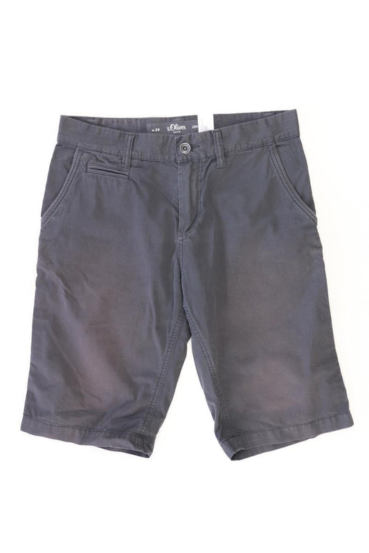 s.Oliver Chino Shorts für Herren Gr. W29 grau aus Baumwolle