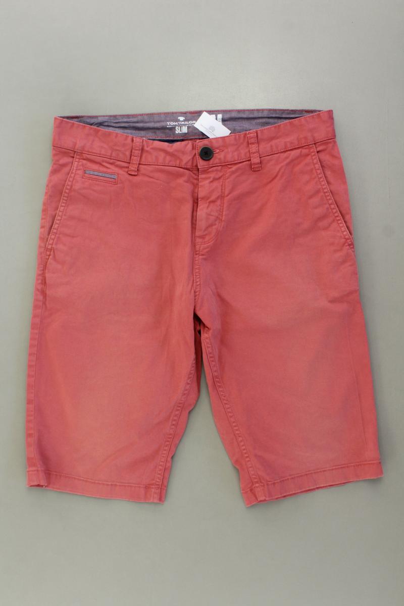 Tom Tailor Chino Shorts für Herren Gr. W30 Modell Jim rot aus Baumwolle