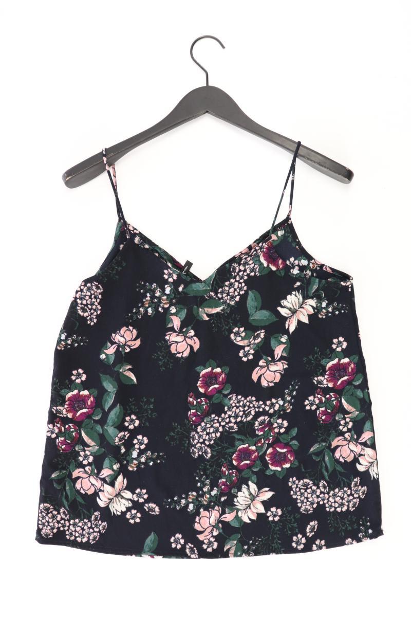 Vero Moda Spaghetti-Top Gr. M mit Blumenmuster schwarz aus Polyester