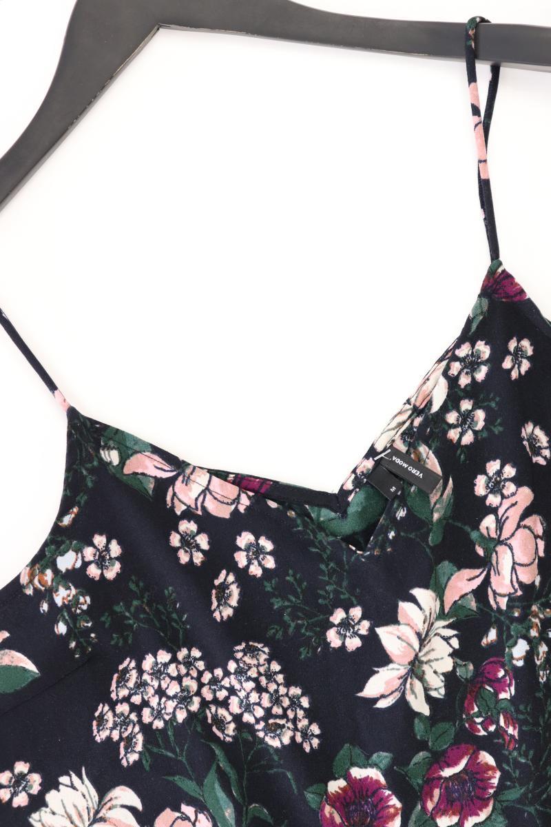Vero Moda Spaghetti-Top Gr. M mit Blumenmuster schwarz aus Polyester