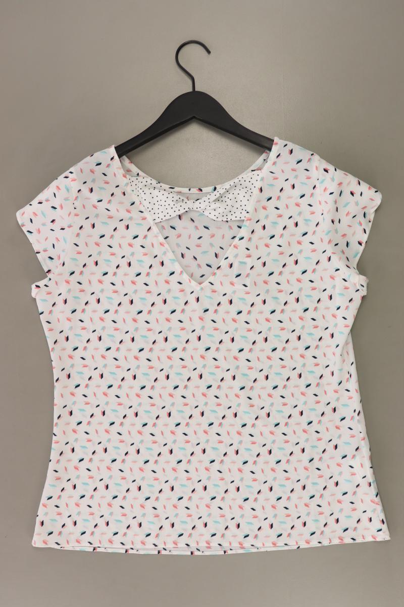 Promod Kurzarmbluse Gr. 40 weiß aus Polyester