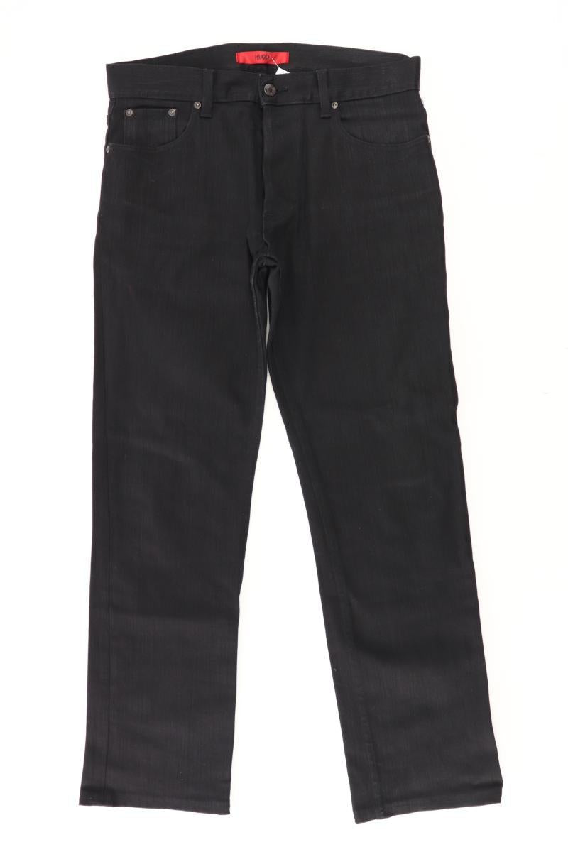 Hugo Boss Straight Jeans für Herren Gr. W32/L34 schwarz aus Baumwolle