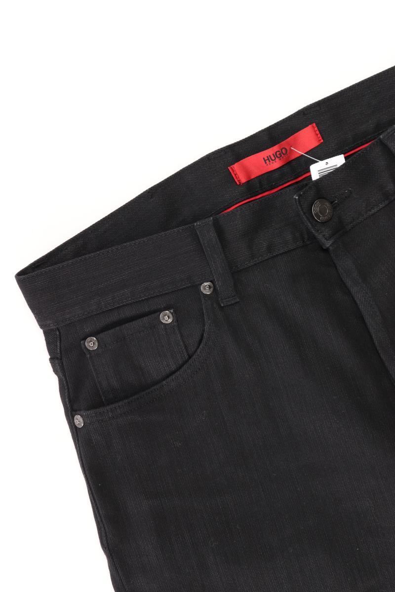 Hugo Boss Straight Jeans für Herren Gr. W32/L34 schwarz aus Baumwolle