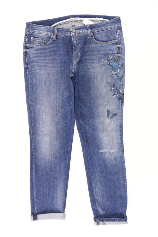Cambio Straight Jeans Gr. 44 blau aus Baumwolle