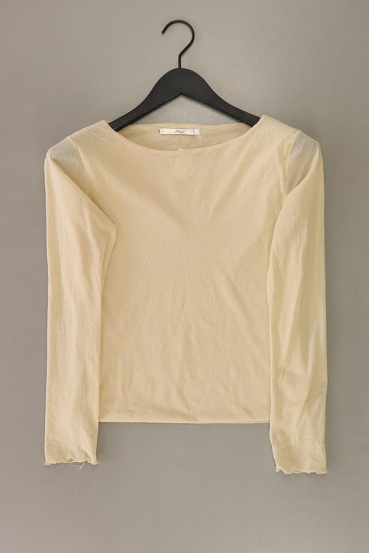 Bottega Longsleeve-Shirt Gr. M Langarm creme aus Polyester