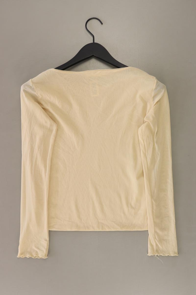 Bottega Longsleeve-Shirt Gr. M Langarm creme aus Polyester