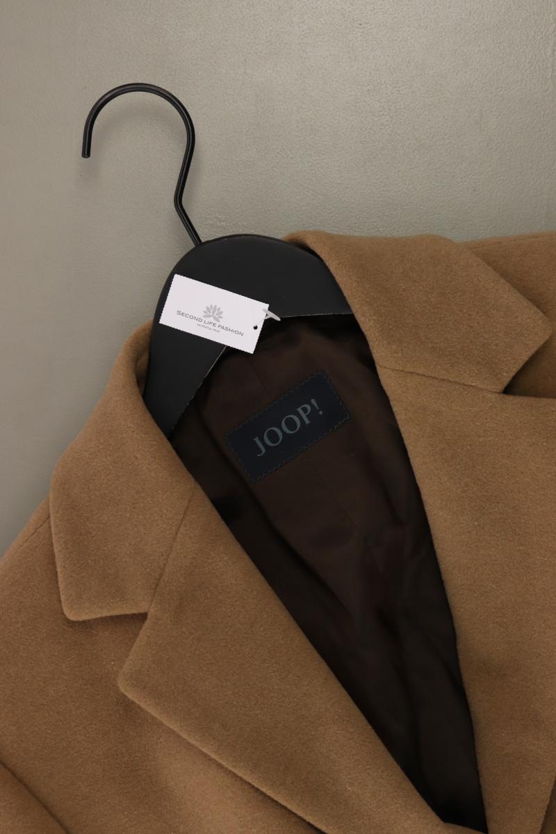 Joop! Wollmantel für Herren Gr. 48 Vintage braun aus Schurwolle
