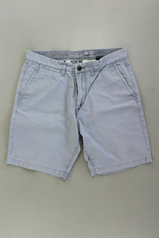 H&M Shorts für Herren Gr. W31 grau aus Baumwolle