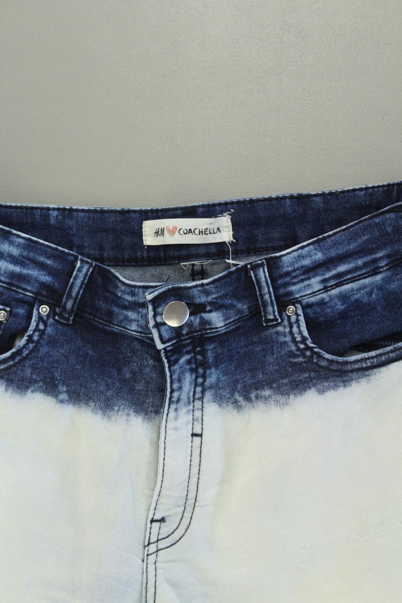 H&M Shorts Gr. 40 mit Batikmuster blau aus Baumwolle