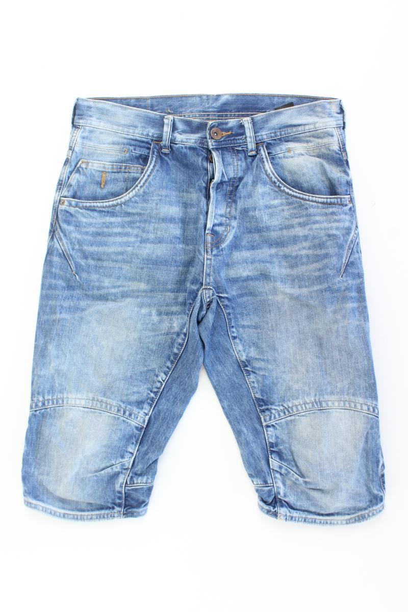 Jeansshorts für Herren Gr. W32 blau aus Baumwolle