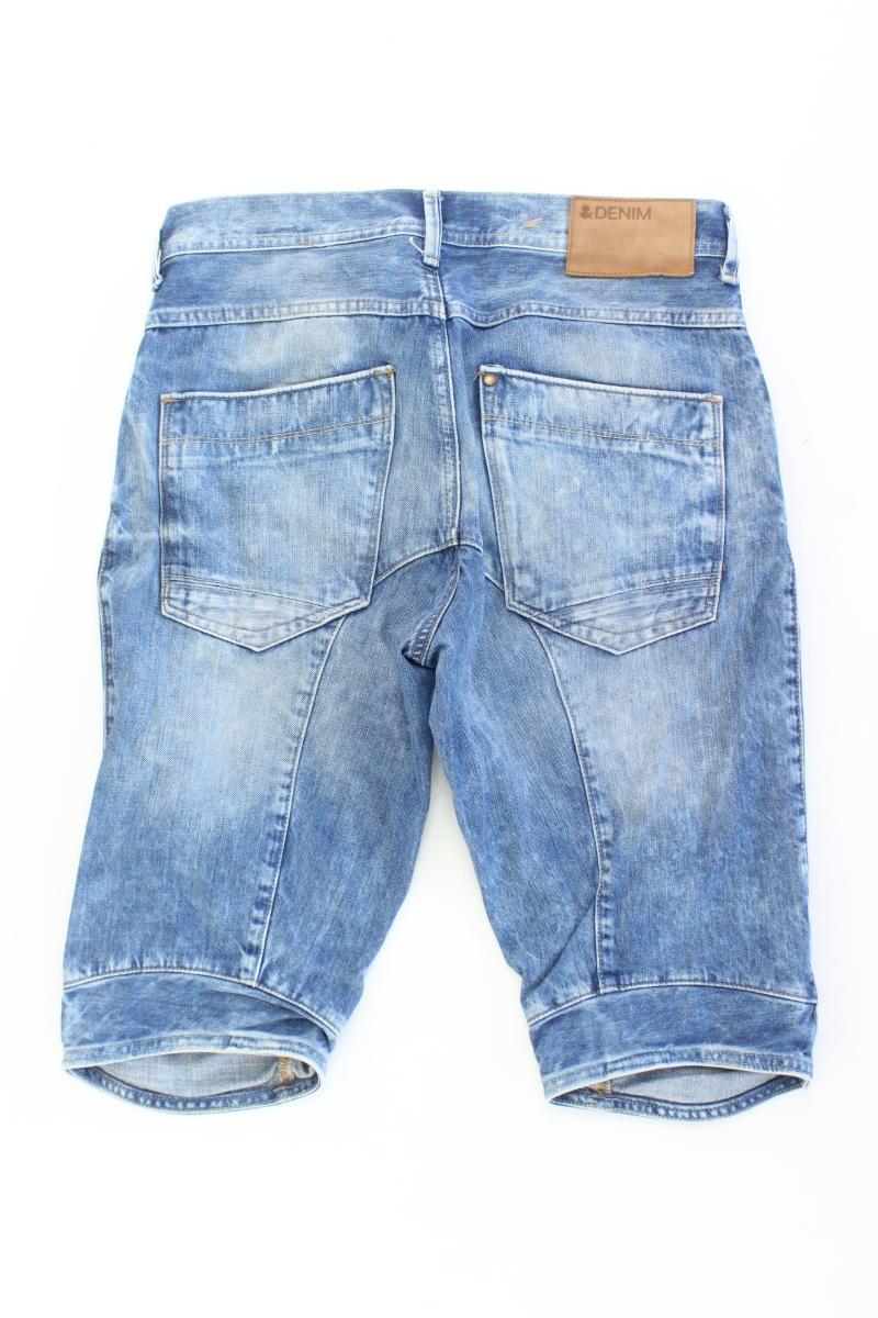 Jeansshorts für Herren Gr. W32 blau aus Baumwolle