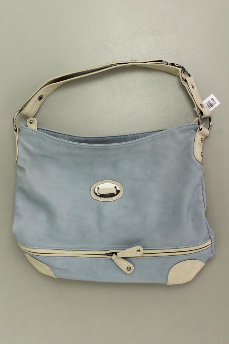 Marc Picard Schultertasche blau aus Leder