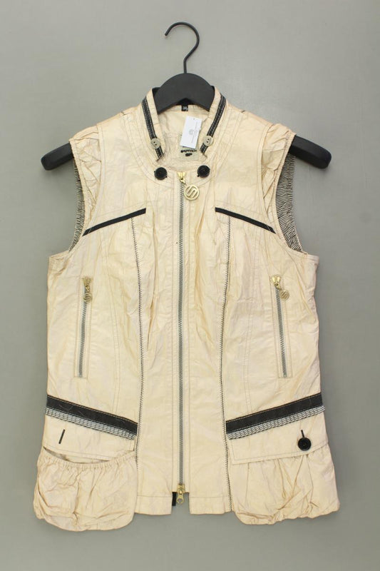 Sportalm Regular Weste Gr. 38 mit Pailletten gold aus Polyester