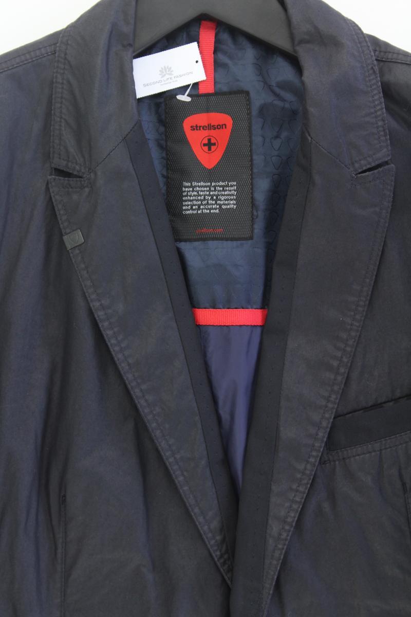Strellson Longsakko für Herren Gr. 52 blau aus Baumwolle