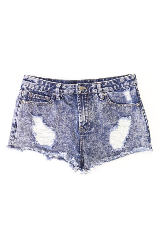 forever 21 Jeansshorts Gr. 40 blau aus Baumwolle
