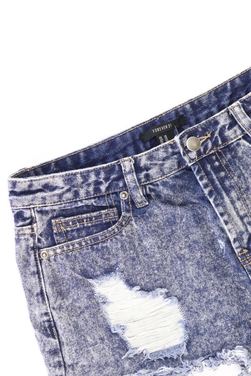 forever 21 Jeansshorts Gr. 40 blau aus Baumwolle
