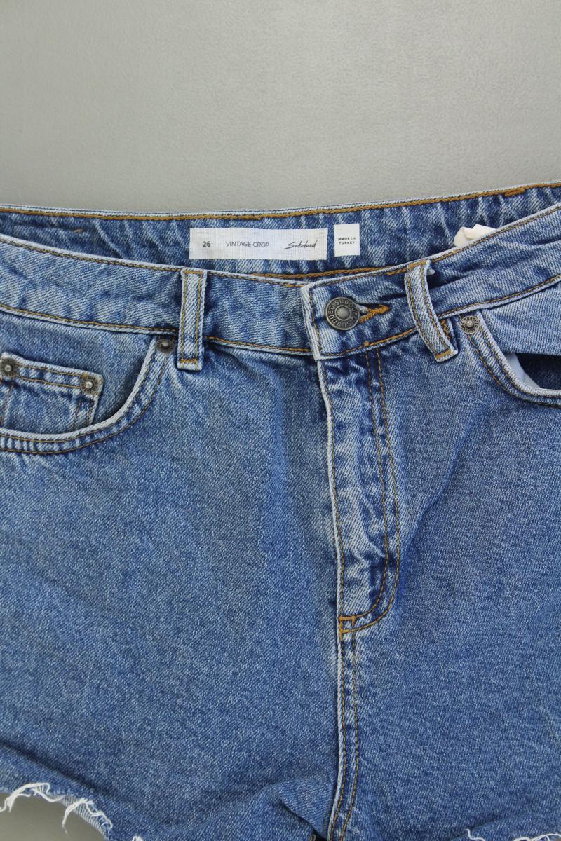 subdued Jeansshorts Gr. W26 blau aus Baumwolle