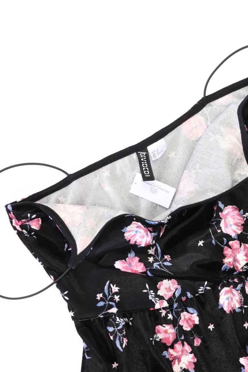 Kurzer Jumpsuit Gr. 36 mit Blumenmuster schwarz aus Polyester
