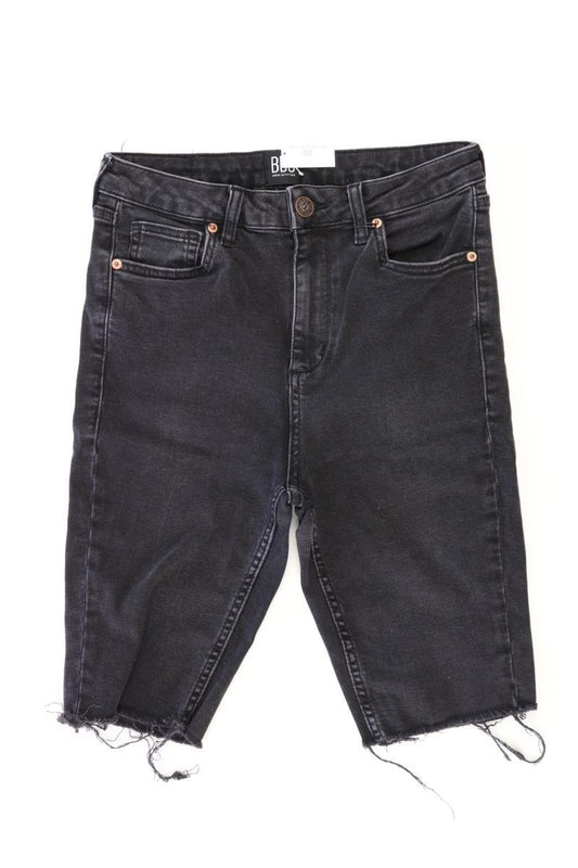 Jeansshorts für Herren Gr. W29 schwarz aus Baumwolle