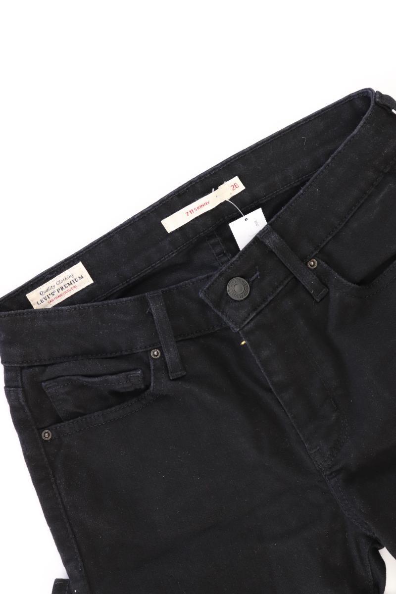 Levi's Skinny Jeans Gr. W26 schwarz aus Baumwolle