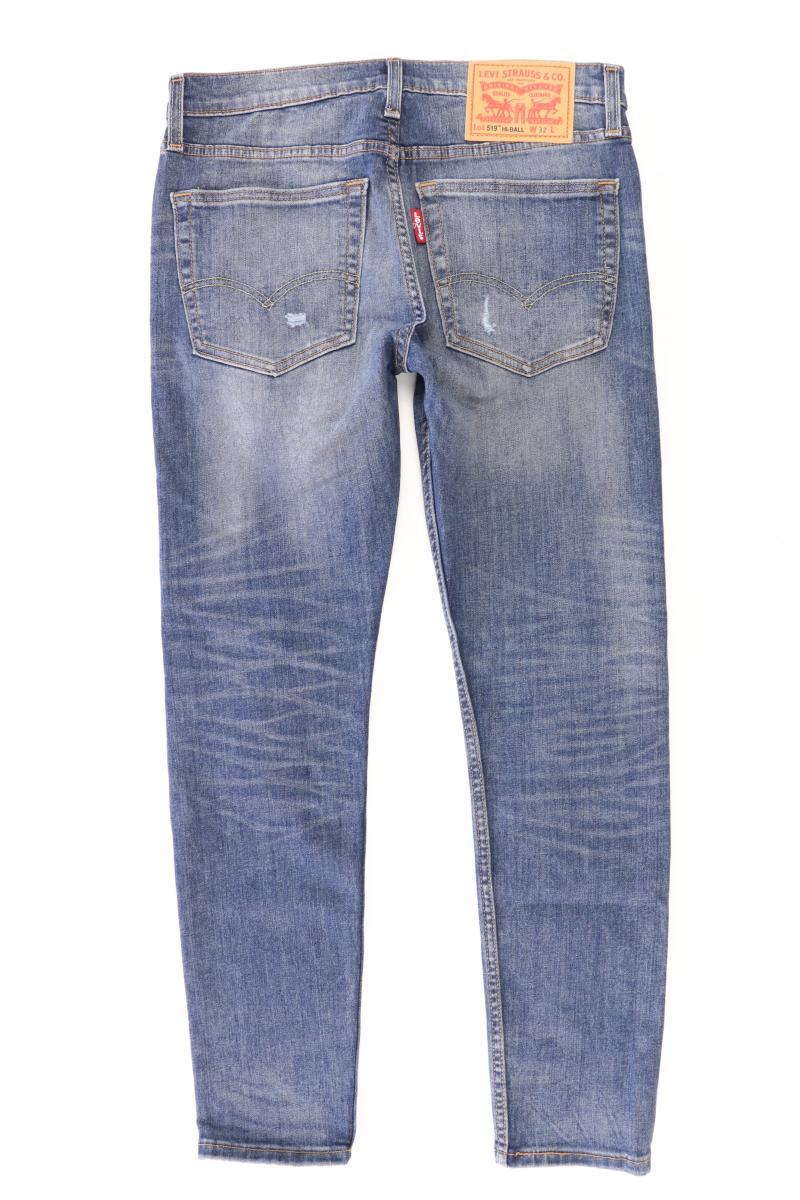 Levi's Straight Jeans für Herren Gr. W32 Modell 519 blau aus Baumwolle