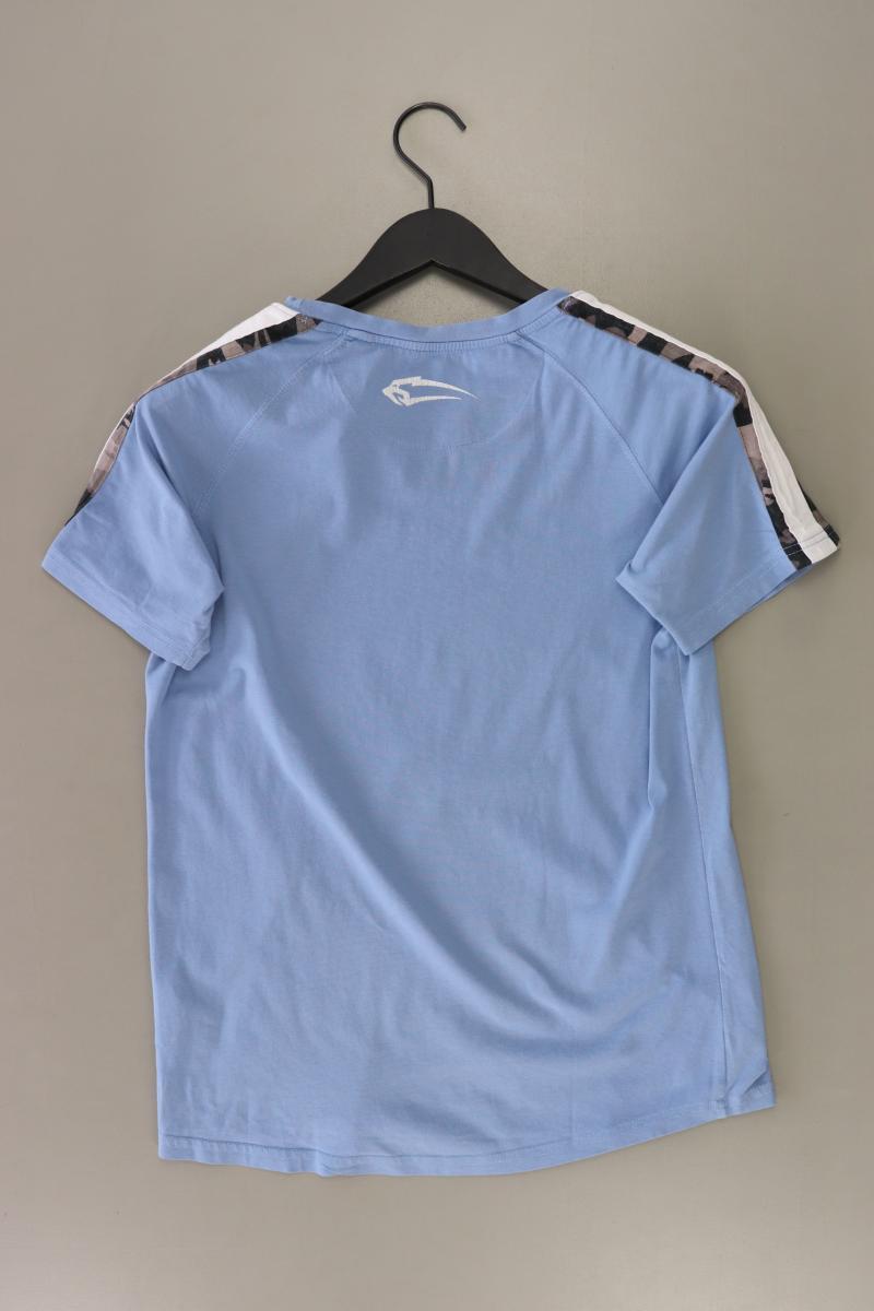 Smilodox T-Shirt für Herren Gr. S Kurzarm blau aus Baumwolle