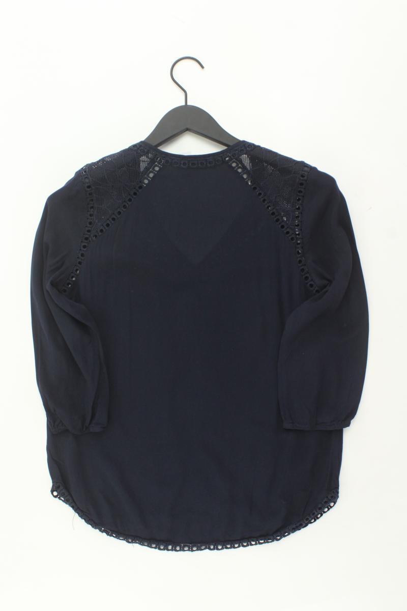 Warehouse Regular Bluse Gr. 36 3/4 Ärmel blau aus Viskose