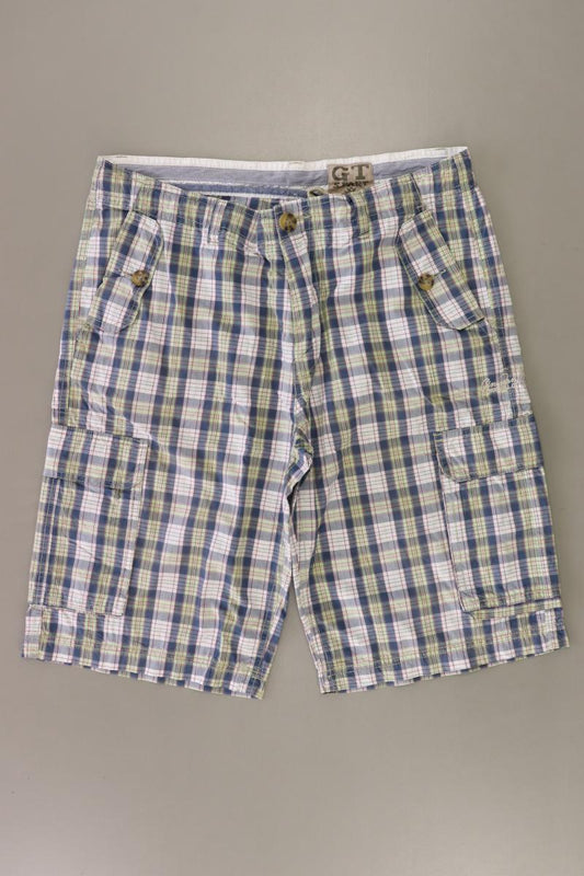 Gin Tonic Shorts für Herren Gr. W34 kariert grün aus Baumwolle